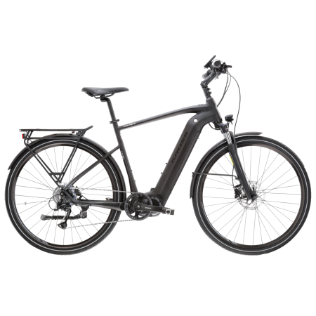 rower elektryczny trekking kross trans hybrid 4.0 męski czarny rowex